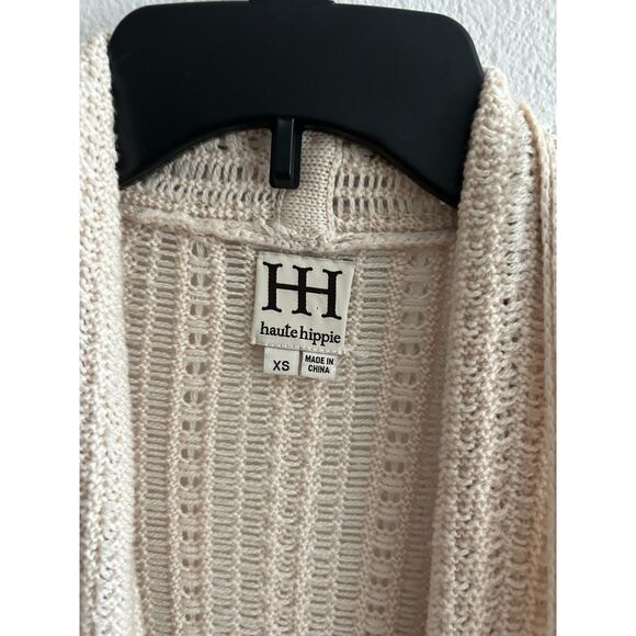 Haute Hippie Open Front Cardigan Chain detail Size XS - Picture 5 of 5